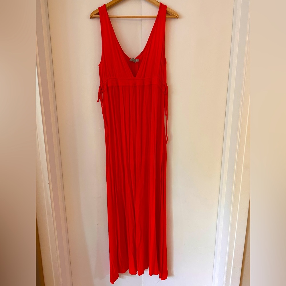 Red Maxi Swim Coverup Dress ASOS